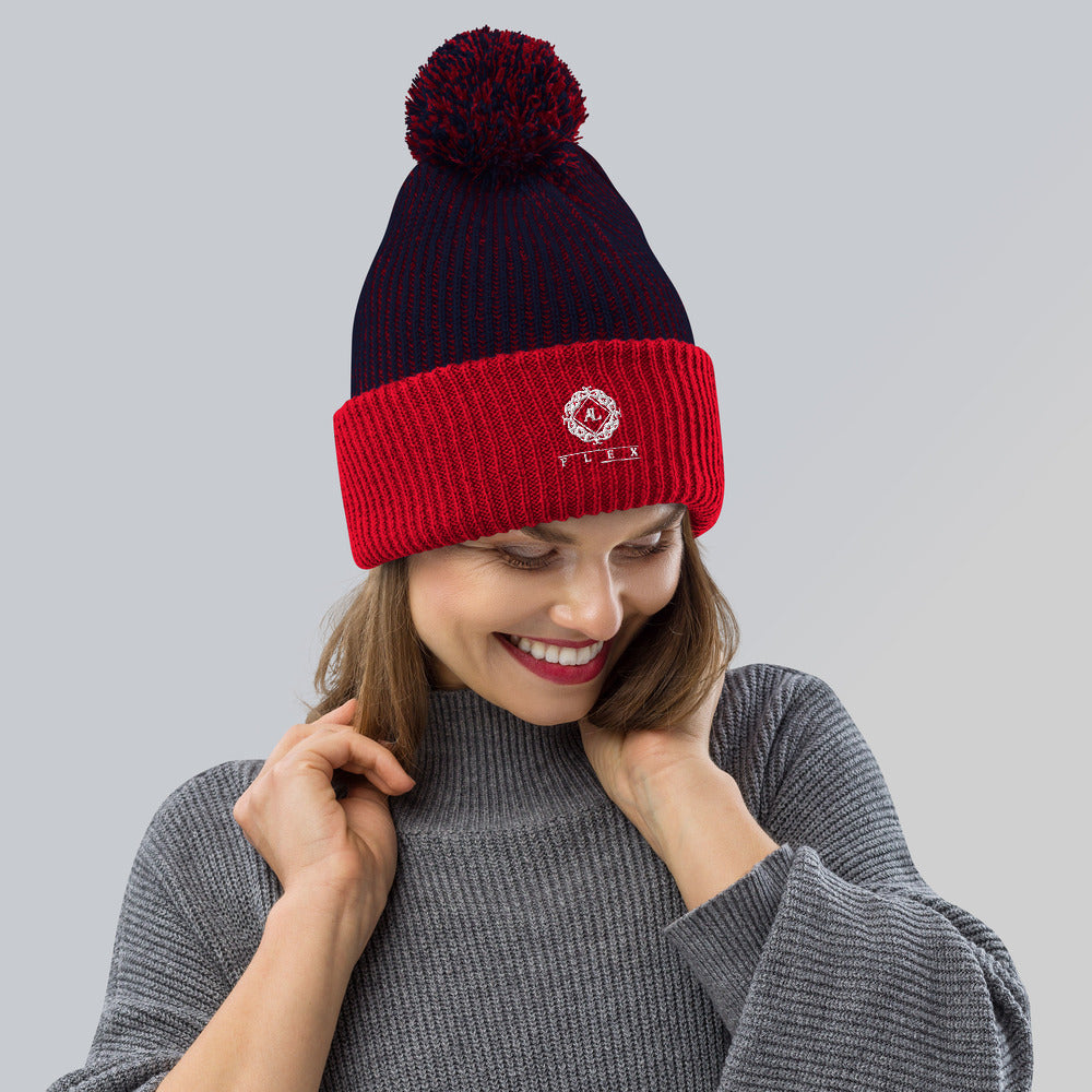 AL-Flex Multi Color Pom-Pom Beanie